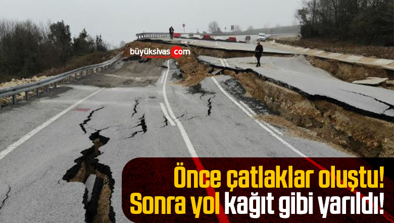 yol yarıldı