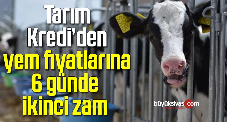 Tarım Kredi yem fiyatlarına bir zam daha yaptı