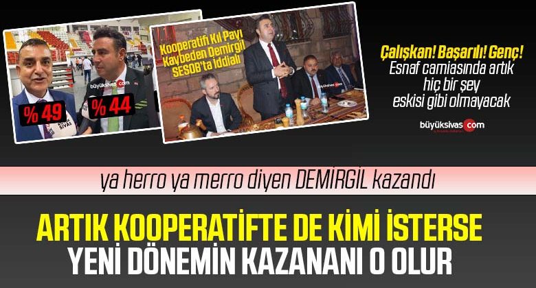 Hakan Demirgil ile esnaf camiasında artık hiç bir şey eskisi gibi olmayacak