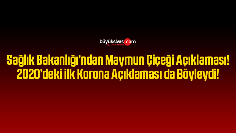 Sağlık Bakanlığı: Ülkemizde maymun çiçeği vakası görülmedi
