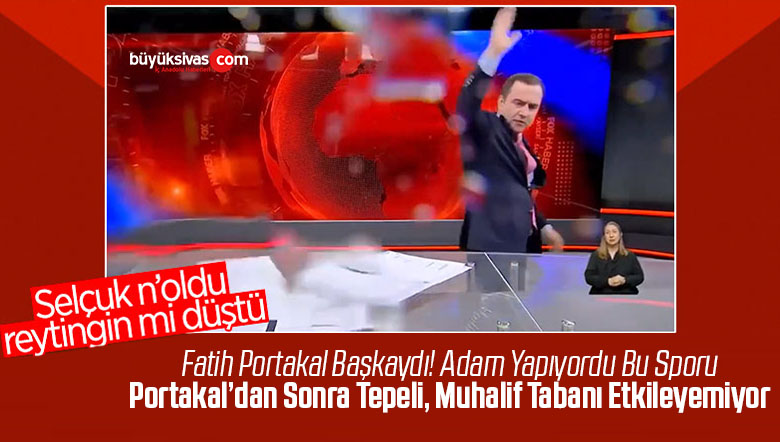FOX Ana Haber sunucusu Selçuk Tepeli bardağı fırlattı