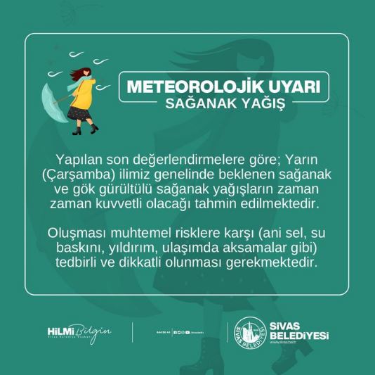 Sivaslılar uyarıldı! İşte nedeni!