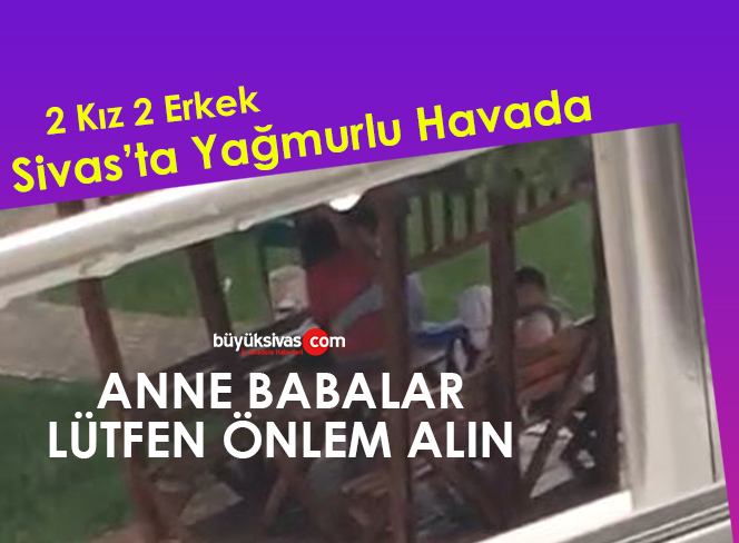 Sivas Kaleardı parkında olanlar çevredekileri rahatsız etti
