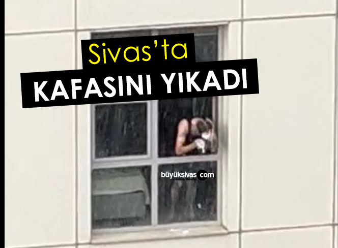 Sivas KYK’da kafasını yıkadı