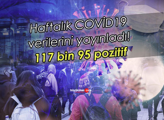 Haftalık COVİD19 verilerini yayınladı! 117 bin 95 pozitif