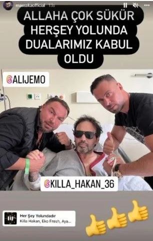 Yoğun bakımda tedavi gören Killa Hakan’dan haber geldi!
