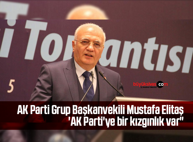 AK Parti Grup Başkanvekili Mustafa Elitaş ‘AK Parti’ye bir kızgınlık var”