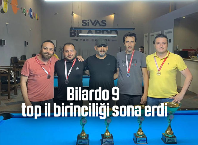 Bilardo 9 top il birinciliği sona erdi