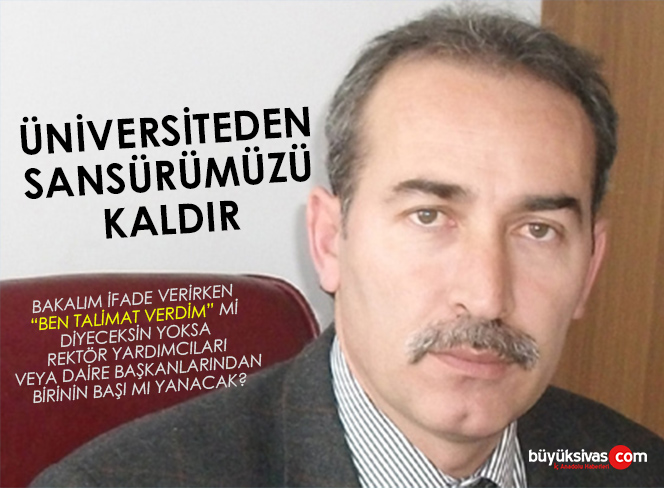 Cumhuriyet Üniversitesi’nin buyuksivas.com’a uyguladığı sansürün açık delili