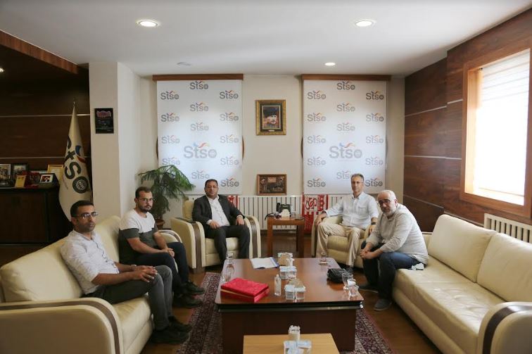 Sivas Demir Çelik İşçileri Sivas TSO Başkanı Mustafa Eken’i Ziyaret Etti