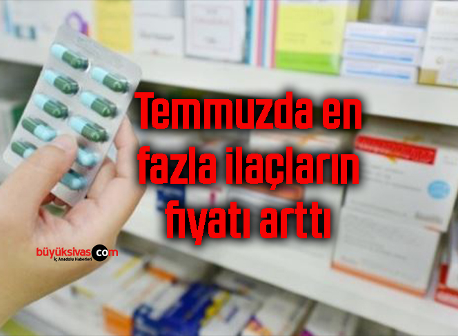 Temmuzda en fazla ilaçların fiyatı arttı