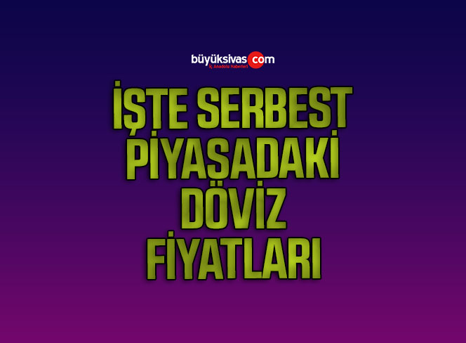 Serbest piyasada döviz fiyatları