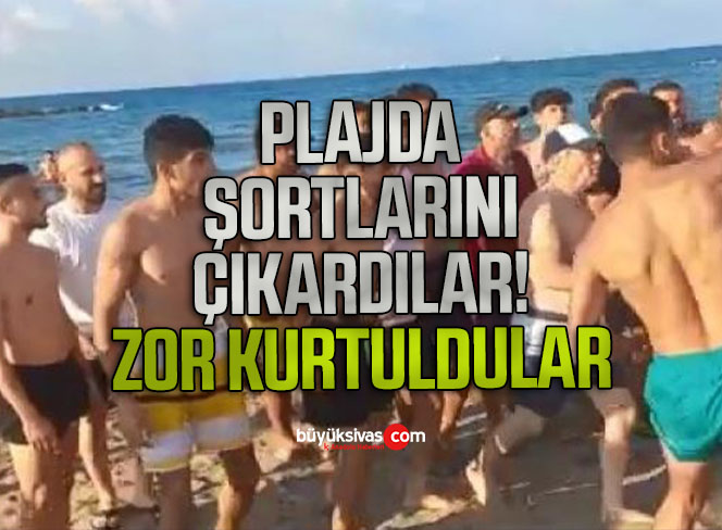 Plajda şortunu indiren 2 kişi darp edildi