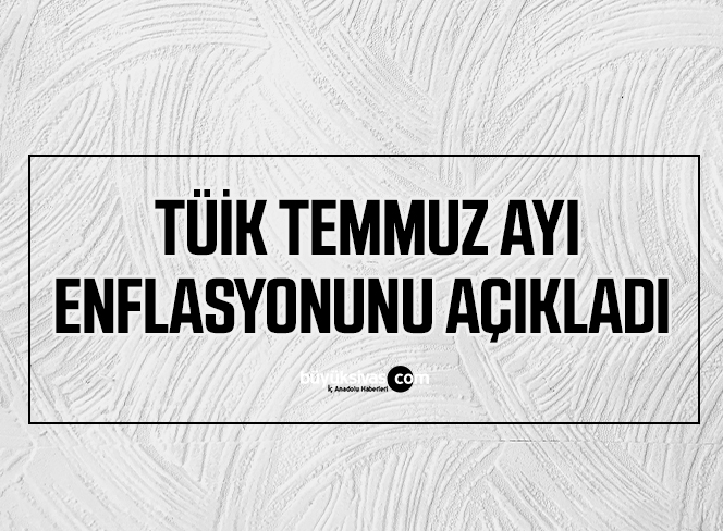 TÜİK, temmuz ayı enflasyonunu açıkladı
