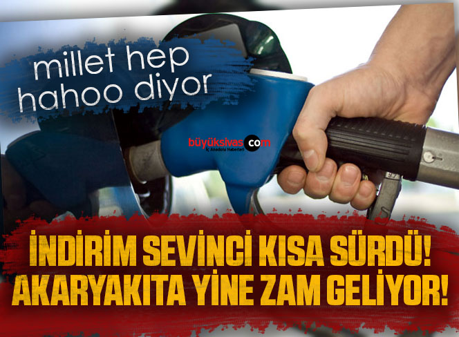 Araç sahiplerinin indirim sevinci kısa sürdü! Akaryakıta büyük zam geliyor!