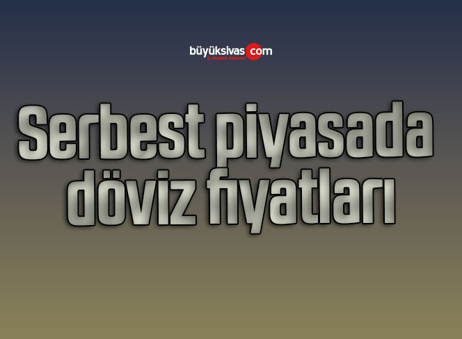 Serbest piyasada döviz fiyatları