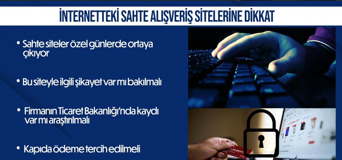 İnternetteki sahte alışveriş sitelerine dikkat