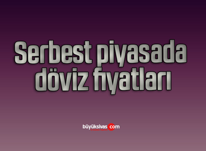 Serbest piyasada döviz fiyatları