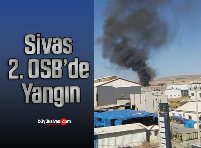Sivas Organize Sanayi Bölgesinde Yangın!