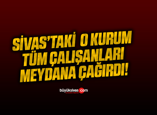 Sivas Eczacılar Odası, meydana çağırdı