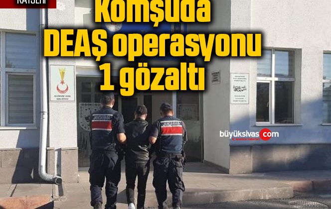 Komşuda DEAŞ operasyonu: 1 gözaltı