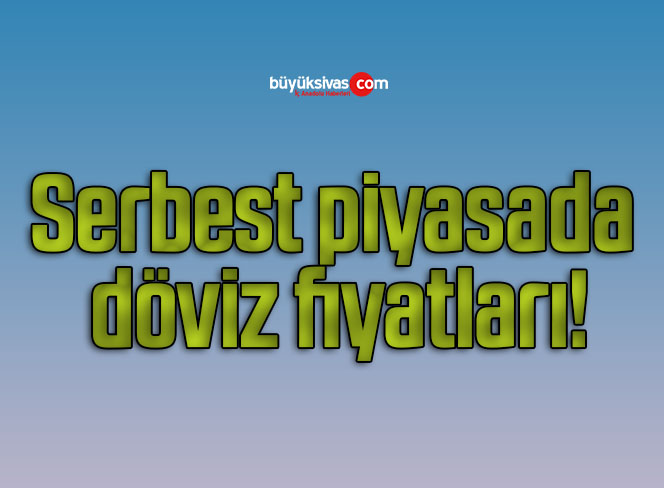 Serbest piyasada döviz fiyatları!