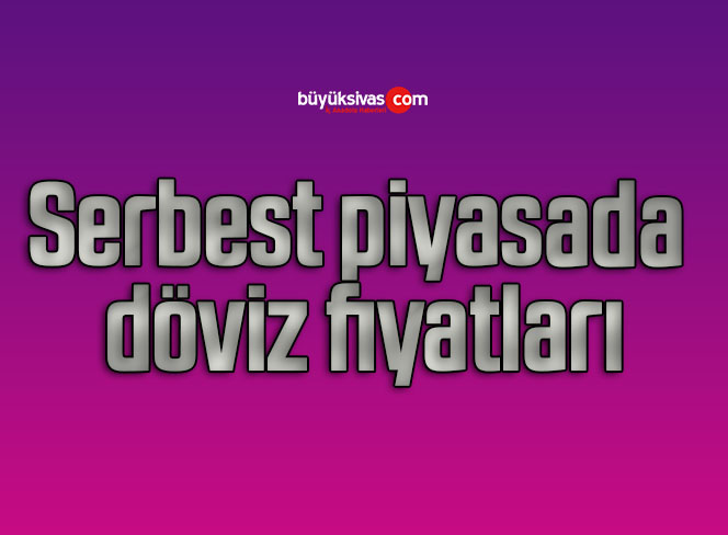 Serbest piyasada döviz fiyatları