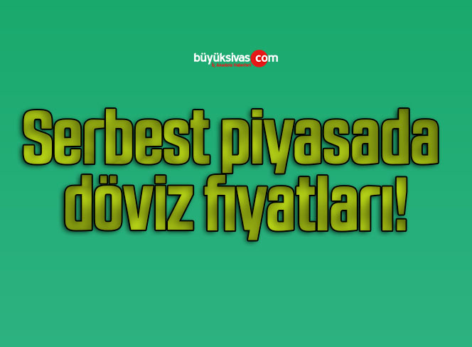 Serbest piyasada döviz fiyatları!
