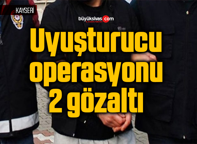 Uyuşturucu operasyonu: 2 gözaltı
