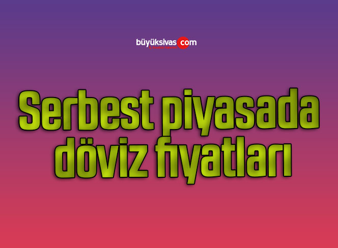 Serbest piyasada döviz fiyatları