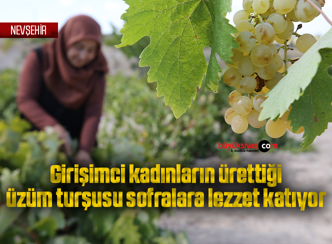 Girişimci kadınların ürettiği üzüm turşusu sofralara lezzet katıyor