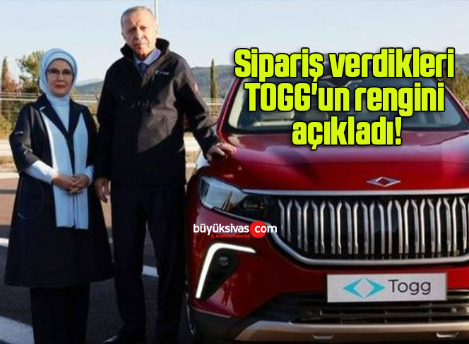 Emine Erdoğan sipariş verdikleri TOGG’un rengini seçti!