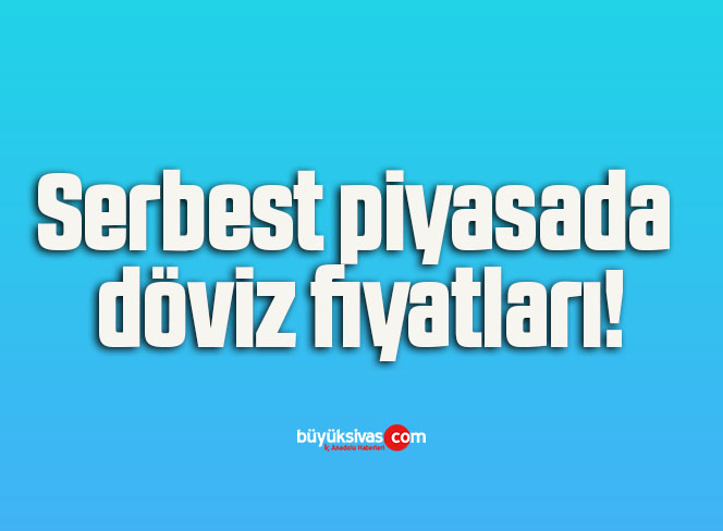 Serbest piyasada döviz fiyatları!