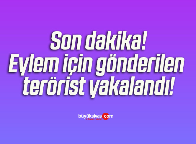Eylem için gönderilen terörist yakalandı!