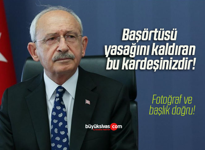 Başörtüsü yasağını kaldıran bu kardeşinizdir!