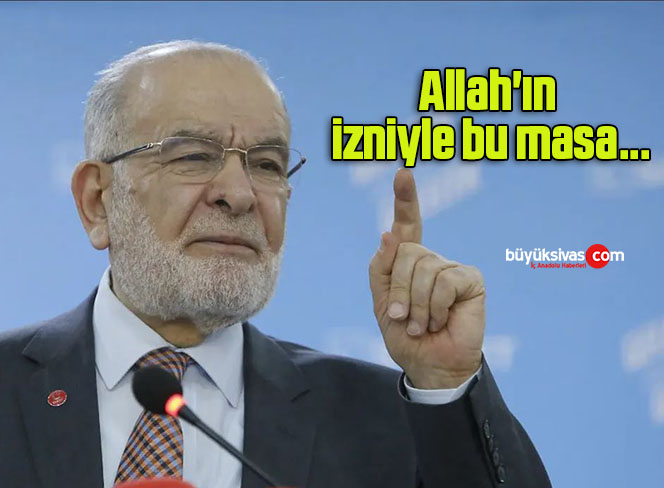 Allah’ın izniyle bu masa…