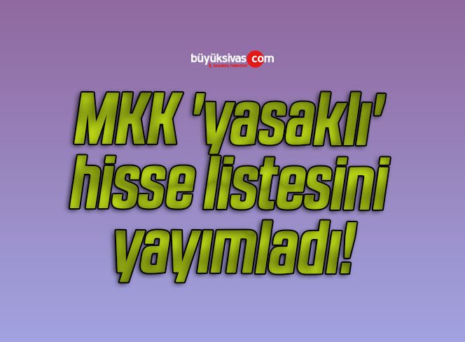 MKK, ‘yasaklı’ hisse listesini yayımladı!