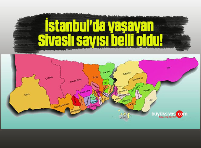 İstanbul’da yaşayan Sivaslı sayısı belli oldu!