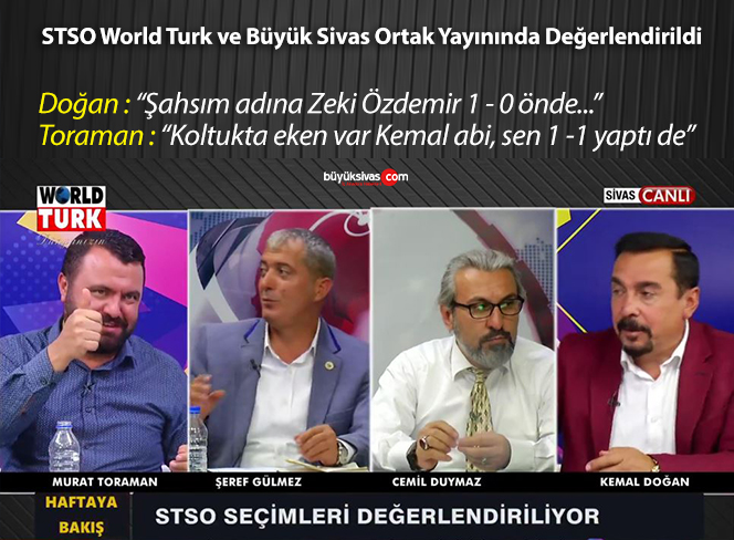 STSO Seçimleri World Turk & Büyük Sivas Ortak Yayınında Değerlendirildi