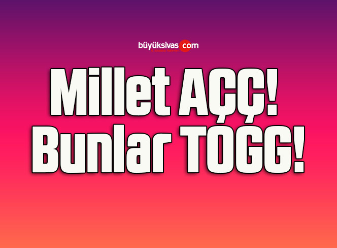 Millet AÇÇ! Bunlar TOGG!