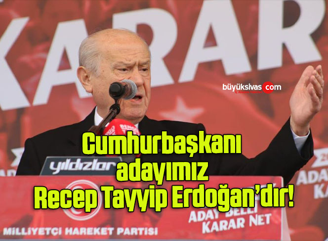 Cumhurbaşkanı adayımız Recep Tayyip Erdoğan’dır!