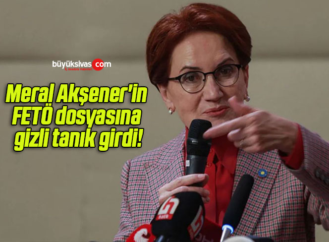 Meral Akşener’in FETÖ dosyasına gizli tanık girdi!