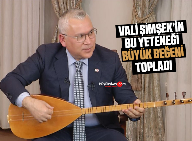 Sivas Valisi Dr. Yılmaz Şimşek ortak yayında böyle bağlama çaldı