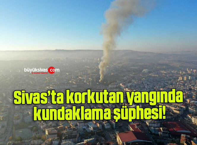 Sivas’ta korkutan yangında kundaklama şüphesi!