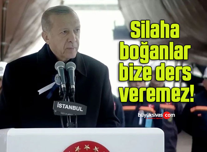 Silaha boğanlar bize ders veremez!