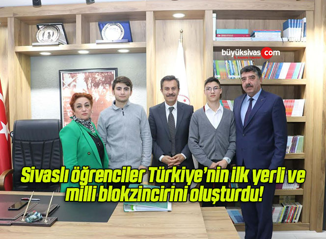 Sivaslı öğrenciler Türkiye’nin ilk yerli ve milli blokzincirini oluşturdu!