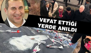 İmranlı eski Belediye Başkanı Murat Açıl kaza yerinde anıldı