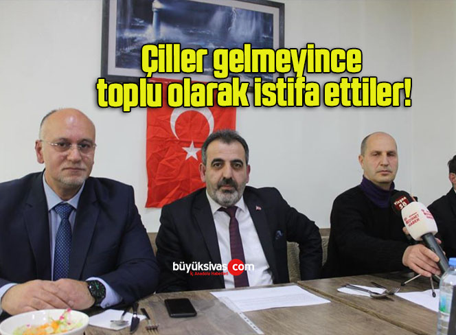 Çiller gelmeyince toplu olarak istifa ettiler!