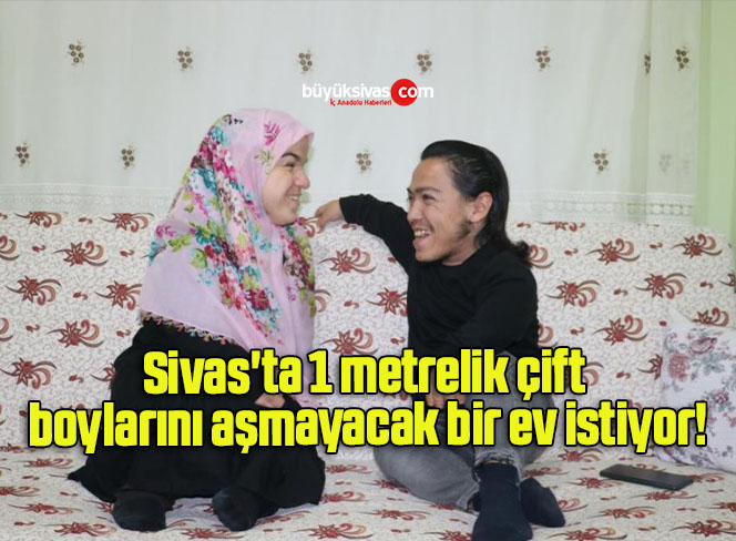 Sivas’ta 1 metrelik çift boylarını aşmayacak bir ev istiyor!