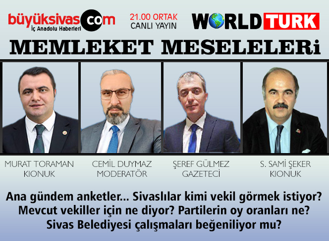 Ana Gündem Anketler… Memleket Meseleleri 21.00’da Canlı Yayında